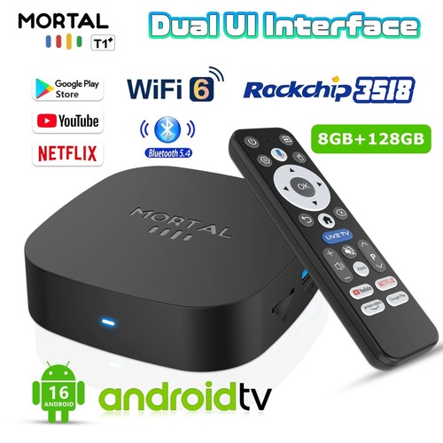 Android box 8k - t1+, media