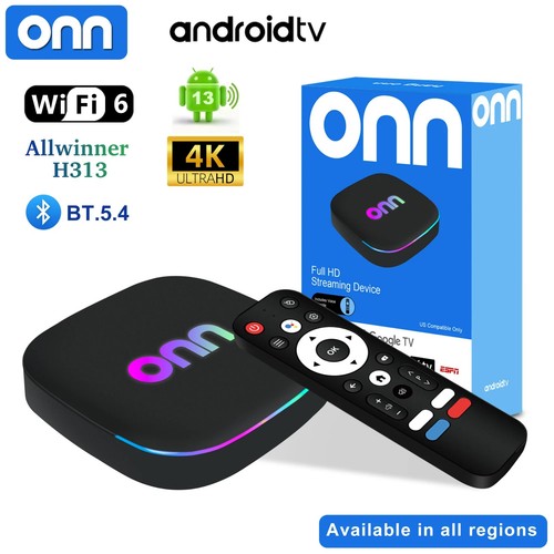 Onn android smart tv box - android,