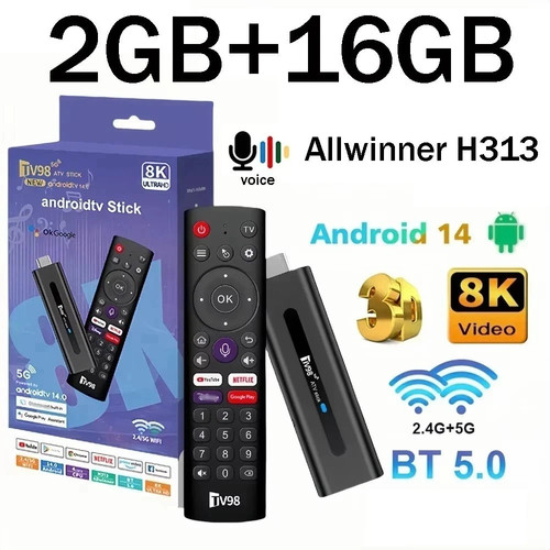 Tv98 stick android - tv, 2.4g