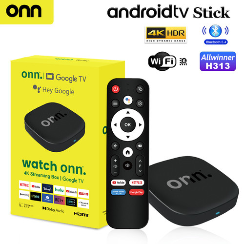 Onn android smart tv box - 4k, 13