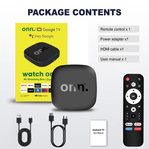 Onn android smart tv box - tv,